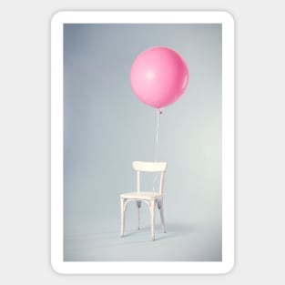 Chair Pink Balloon Sticker